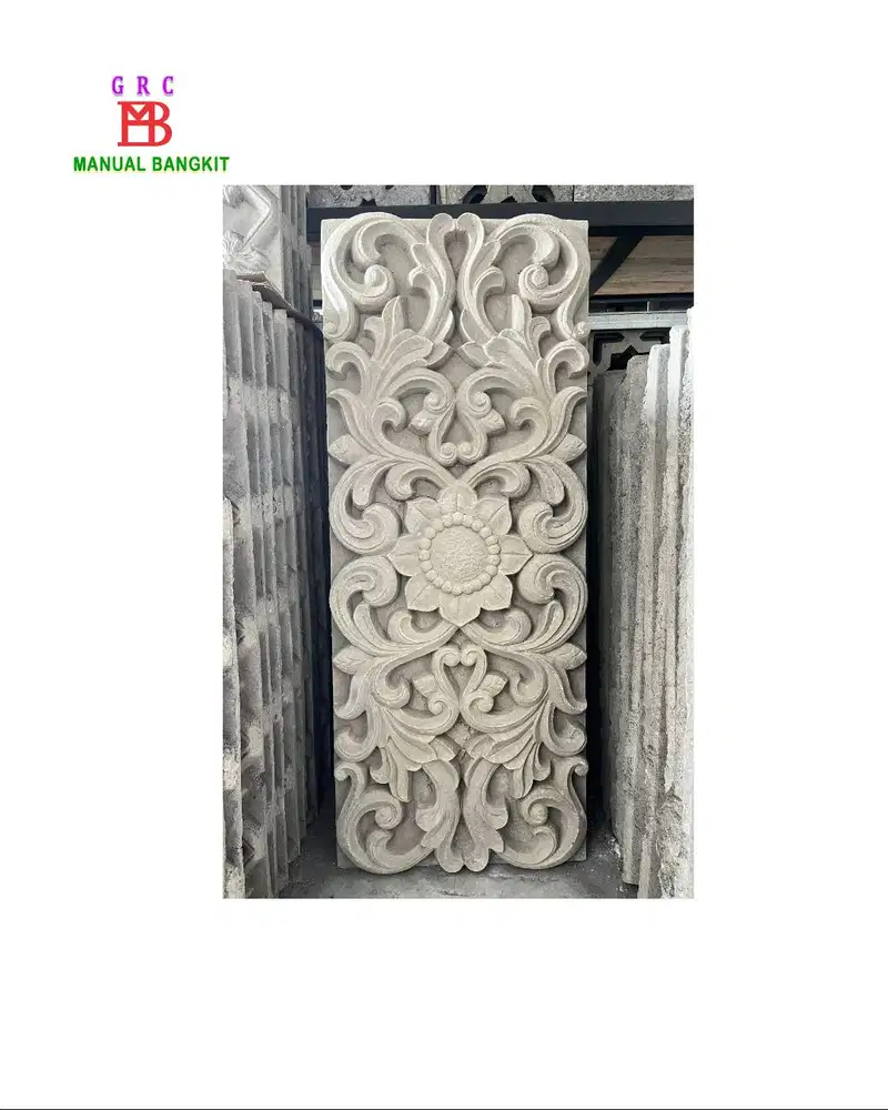Orname GRC Motif Bunga Ukir