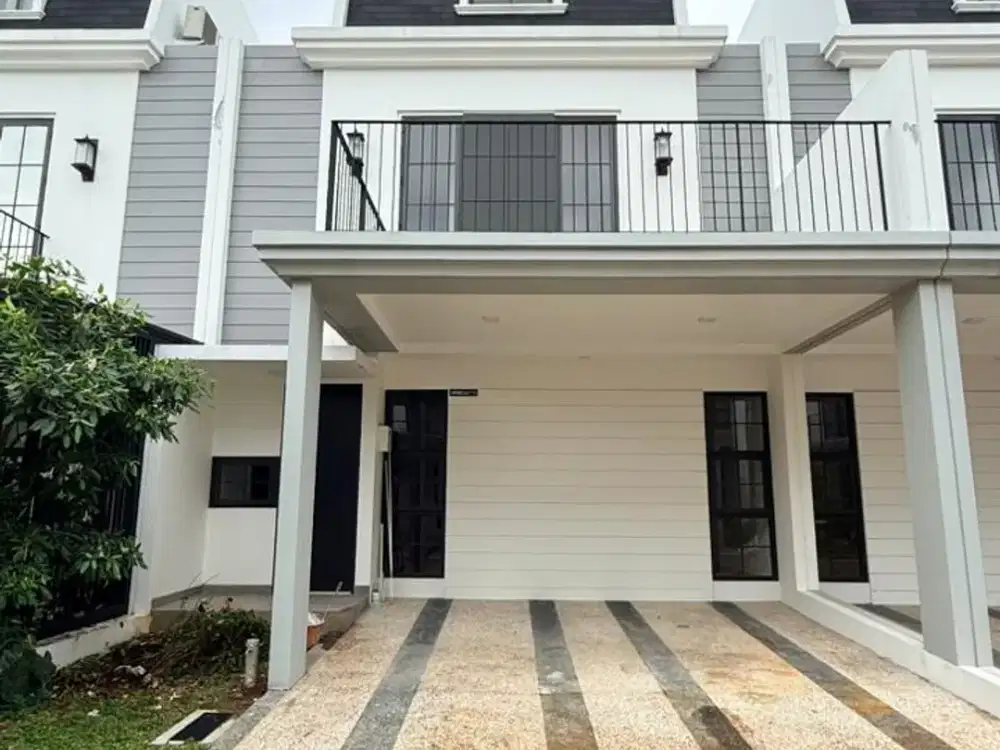 Disewakan Rumah Baru Minimalis Modern, 3 Lantai di Mason de Wisteria, Metland Menteng Cakung, Jakarta Timur