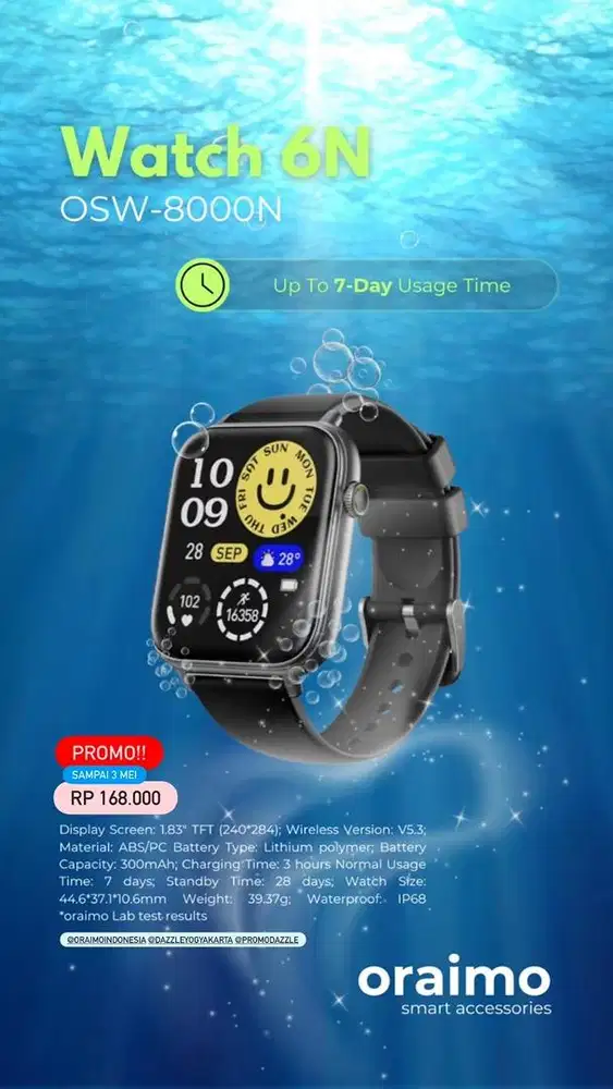 Smartwatch Oraimo Watch 6N OSW-8000N