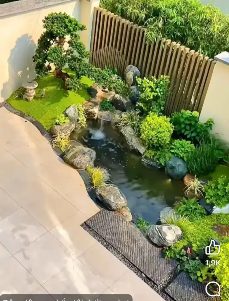 Jasa pembuatan kolam ikan koi kolam minimalis kolam air terjun dll #10