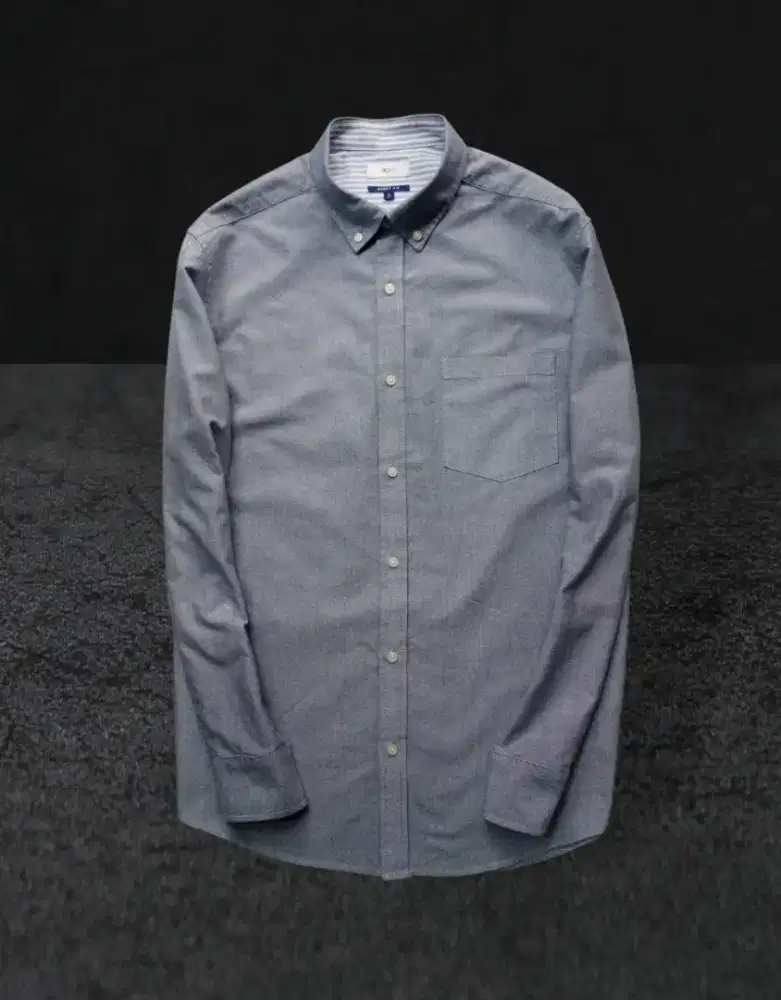 KEMEJA PANJANG G2000 ABU2, SIZE : L FIT (LD110, P74) SMARTFIT