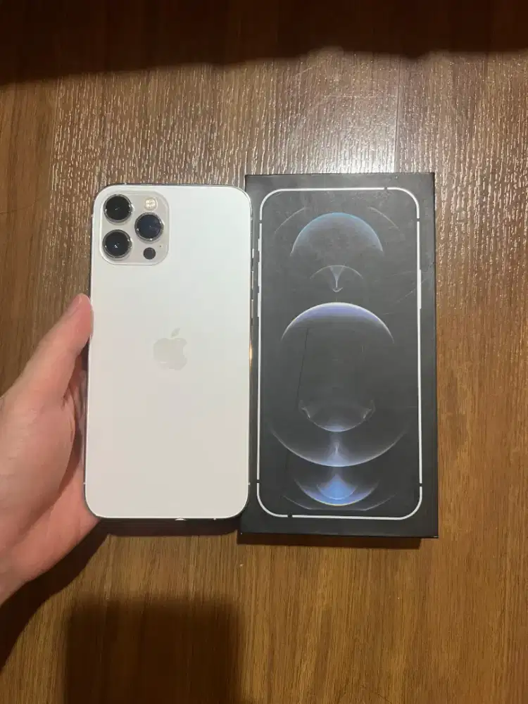 iPhone 12 ProMax 128GB Silver Mulus Minus Face ID