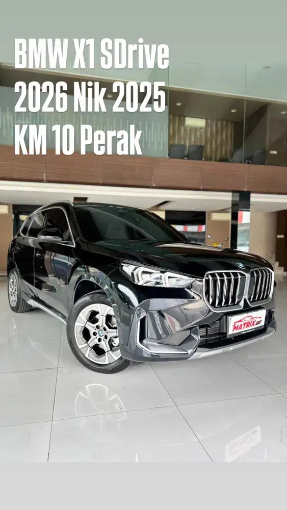BMW X1 sDrive 2026 Nik25 Black on black siap pakai