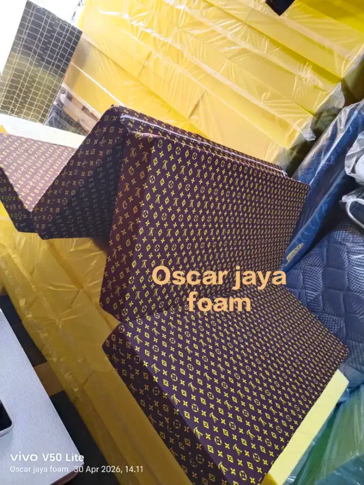 Kasur busa lipat praktis 120x200x10cm