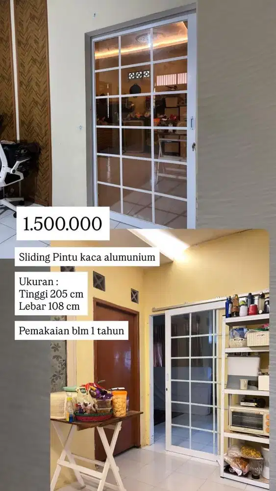 Pintu Sliding Kaca Alumunium