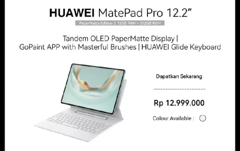 Kredit Huawei matepad Pro 12.2