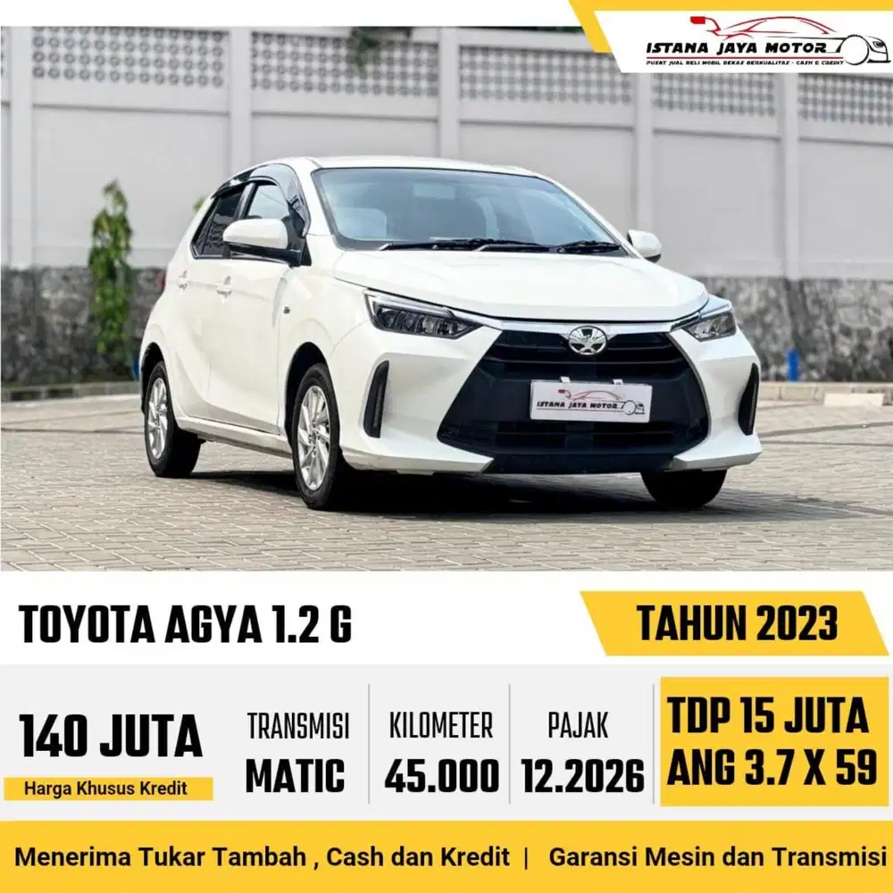 Toyota Agya G AT th 2023 #istana jaya motor