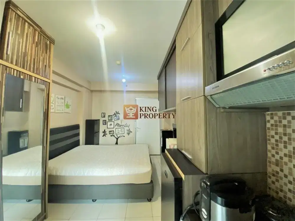 Siap Huni Studio 21M2 Minimalis View Pool, Fully Furnished Apartemen Green Bay Pluit Greenbay