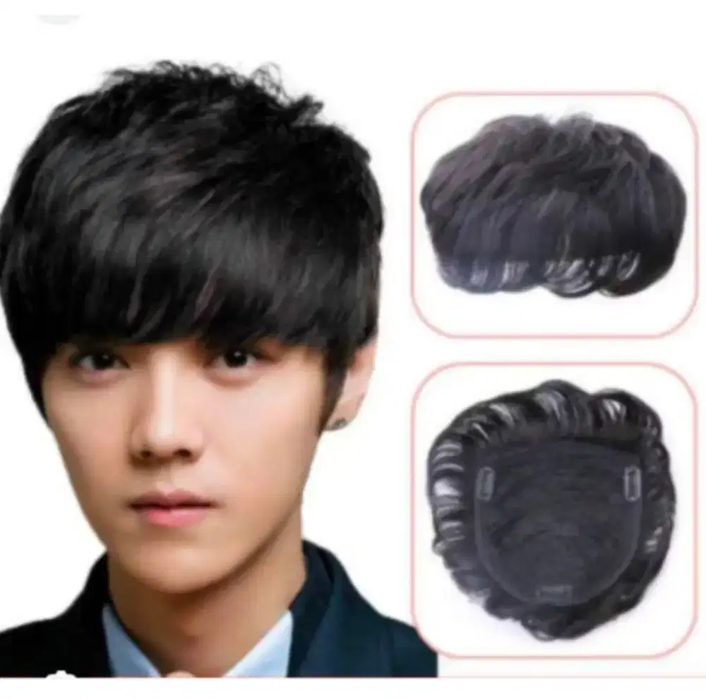 wig rambut pria