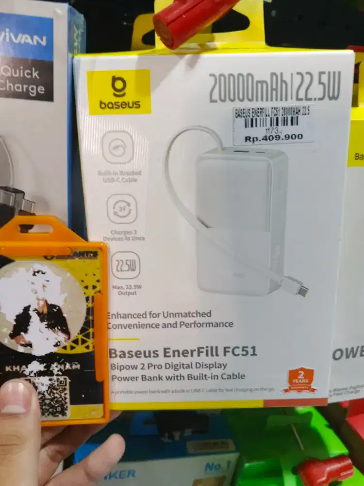 POWERBANK BASEUS ENERFILL FC51 20.000Mah mas 22,5Watt