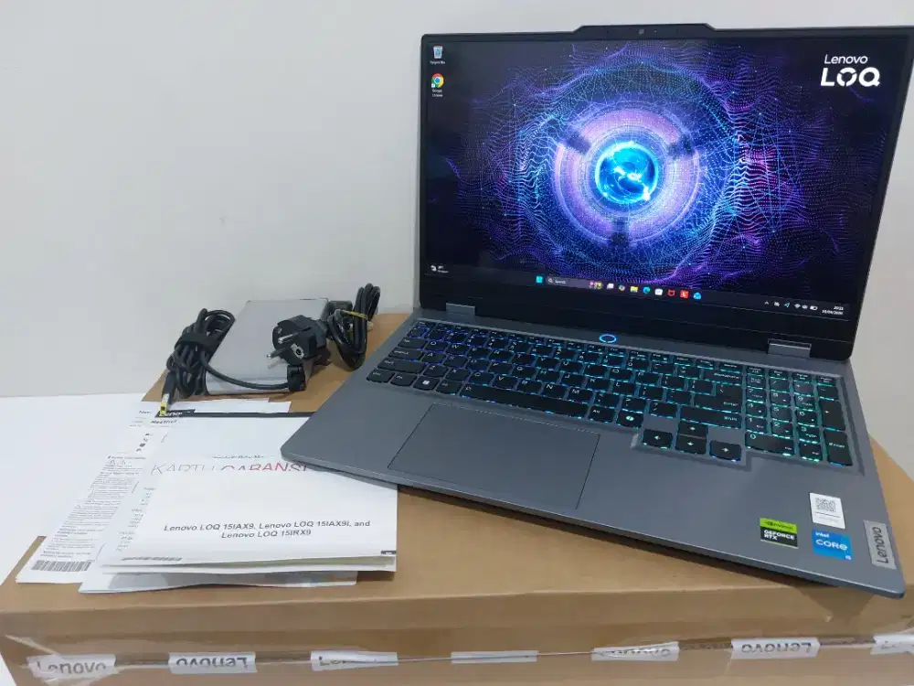 Dijual Lenovo LOQ 15IRX9 Gen 13 Ram12Gb SSD 512GB RTX 3050 6Gb Fullset