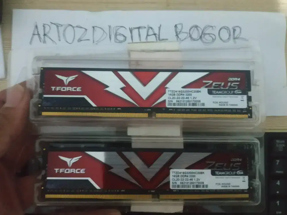 Ram PC 32gb ddr4 kit (16x2) teamgrup garansi resmi FOXHOUND lifetime