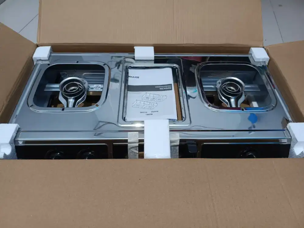 Dijual kompor rinai 2 tungku dengan panggangan seri RI 5243