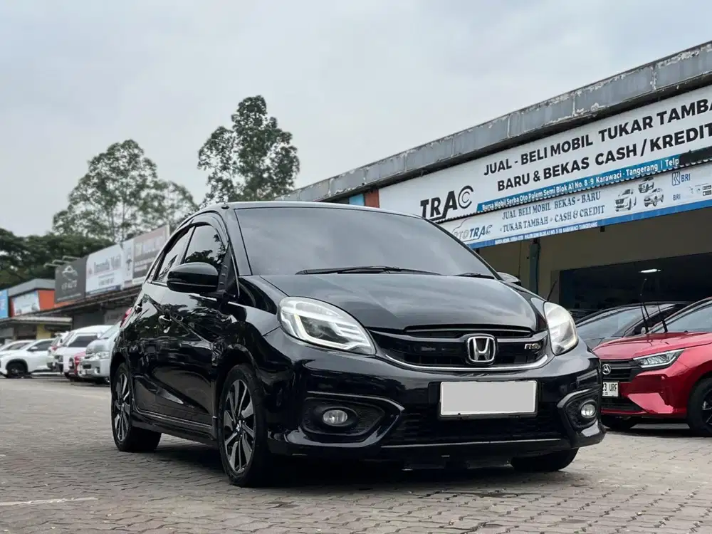 TDP 5JT!! HONDA BRIO RS 1.2 CVT MATIC 2017 HITAM
