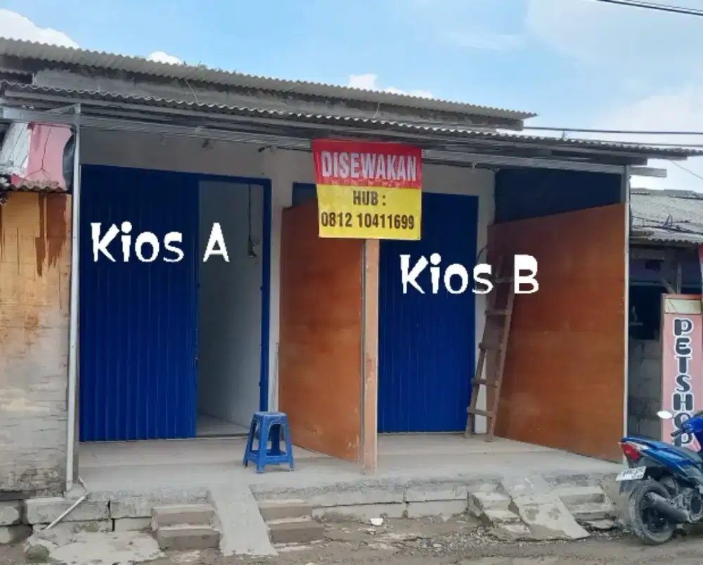 Di Sewakan Kios Strategis Daerah Pasar dan Pabrik
