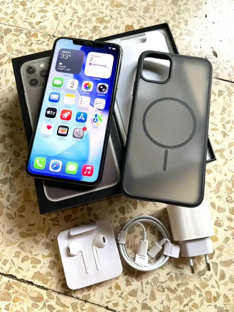 iPhone 11 Pro Max 256GB Space Grey Fullset BC Regis Beacukai
