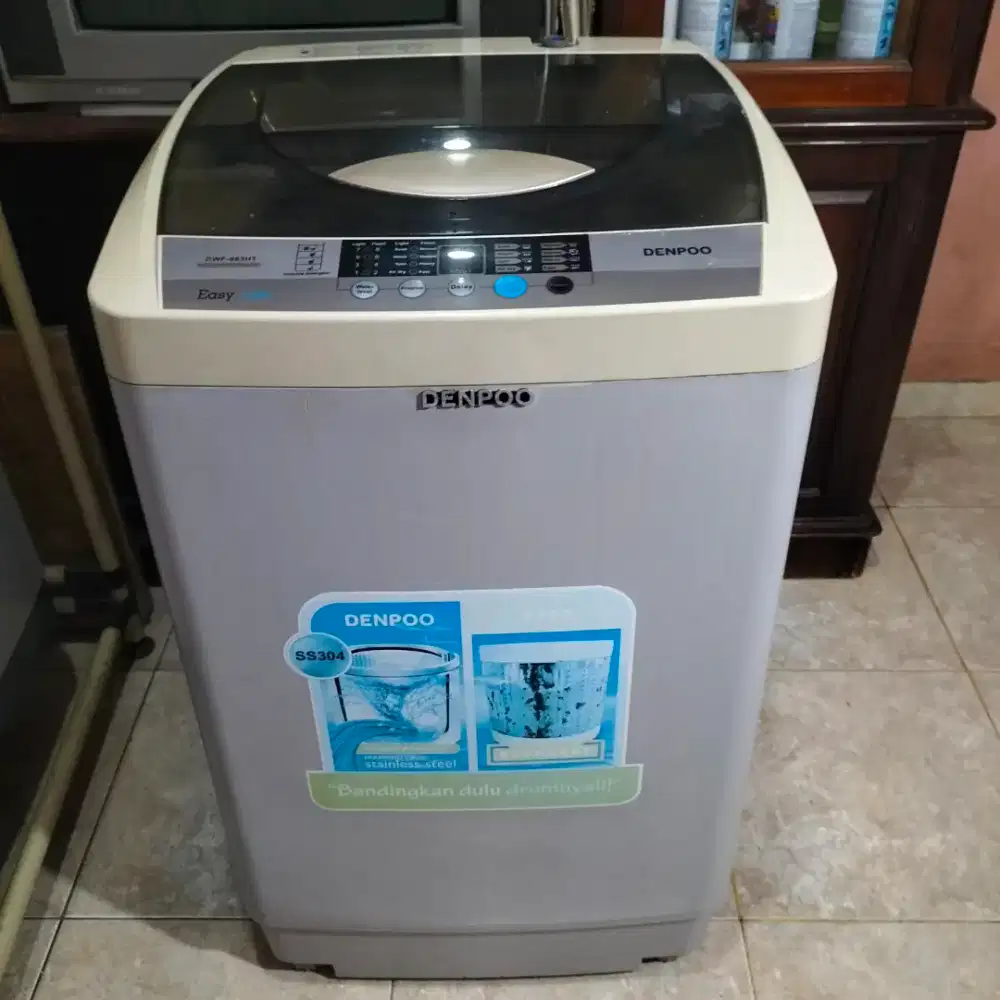 Mesin cuci 1tabung Denpoo 8 kg normal Bekasi Utara.