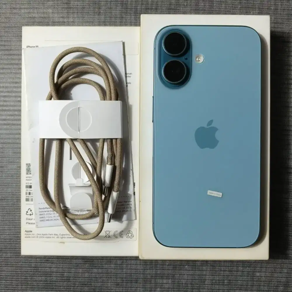 iPhone 16 128GB Green Garansi iBox Mei Fullset Murah