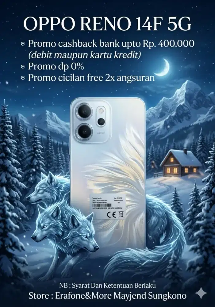 PROMO OPPO RENO 14F CASHBACK