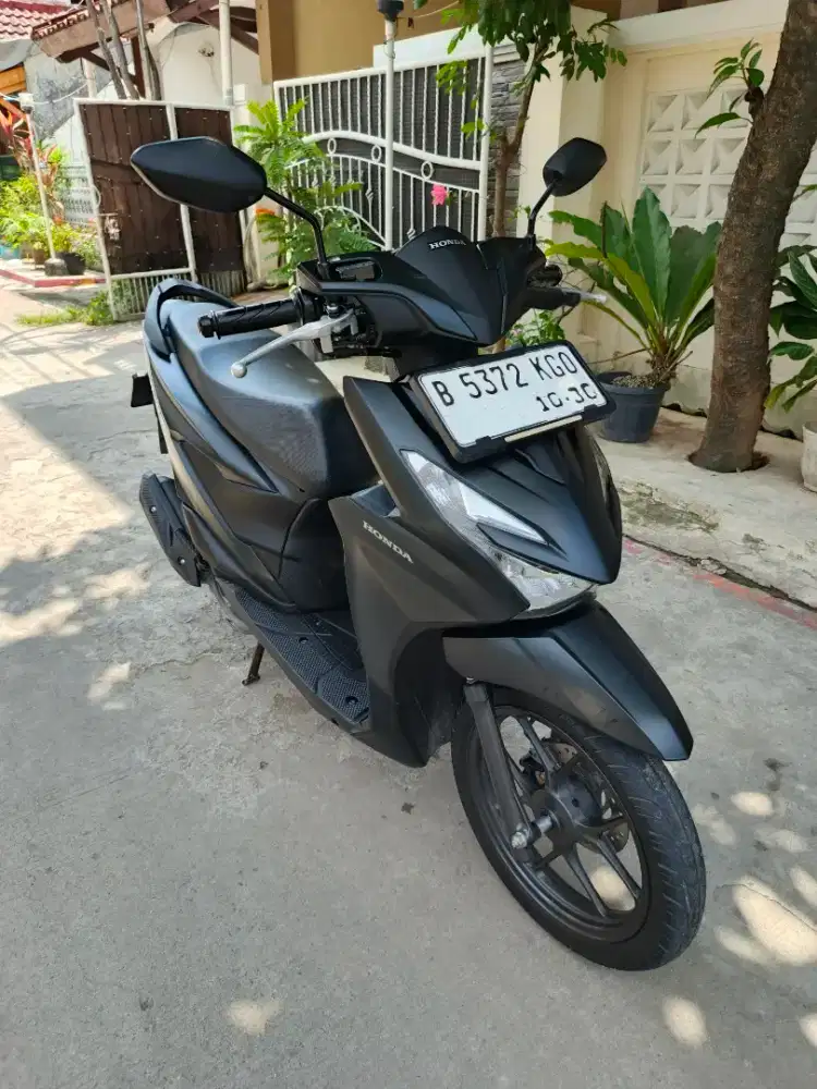 NEW HONDA BEAT DELUXE CBS ISS SMARTKEY 2024 HITAM DOFF (GRESS)
