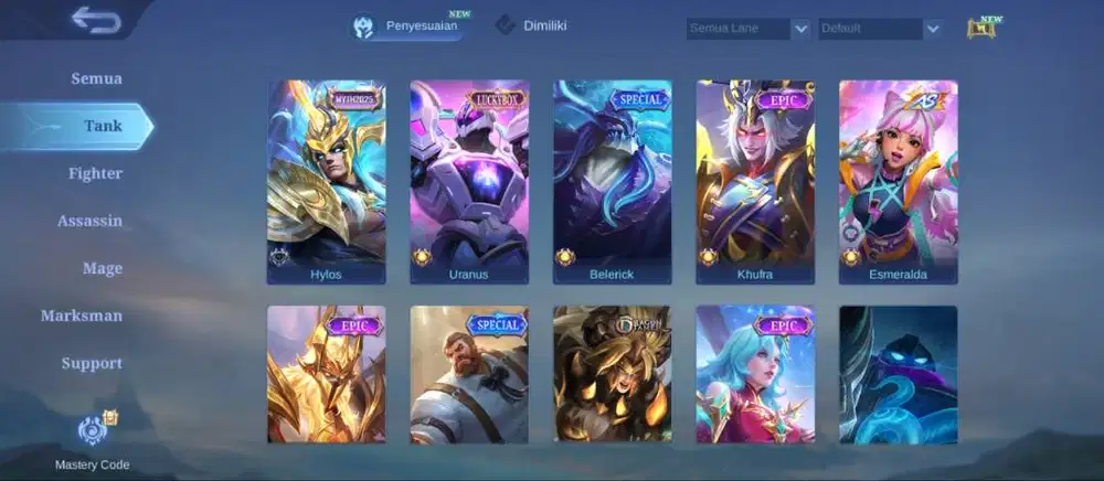 Jual akun ml 300k Lucky box 2 sama zodiak 2  Yang lain ga aku itung Ya