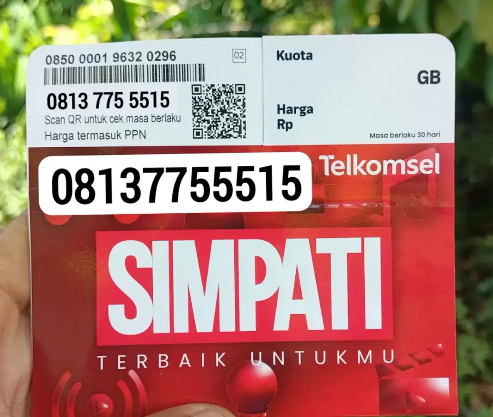 Kartu Perdana Simpati 11 Digit Nomor Cantik edisi lama kode area Aceh