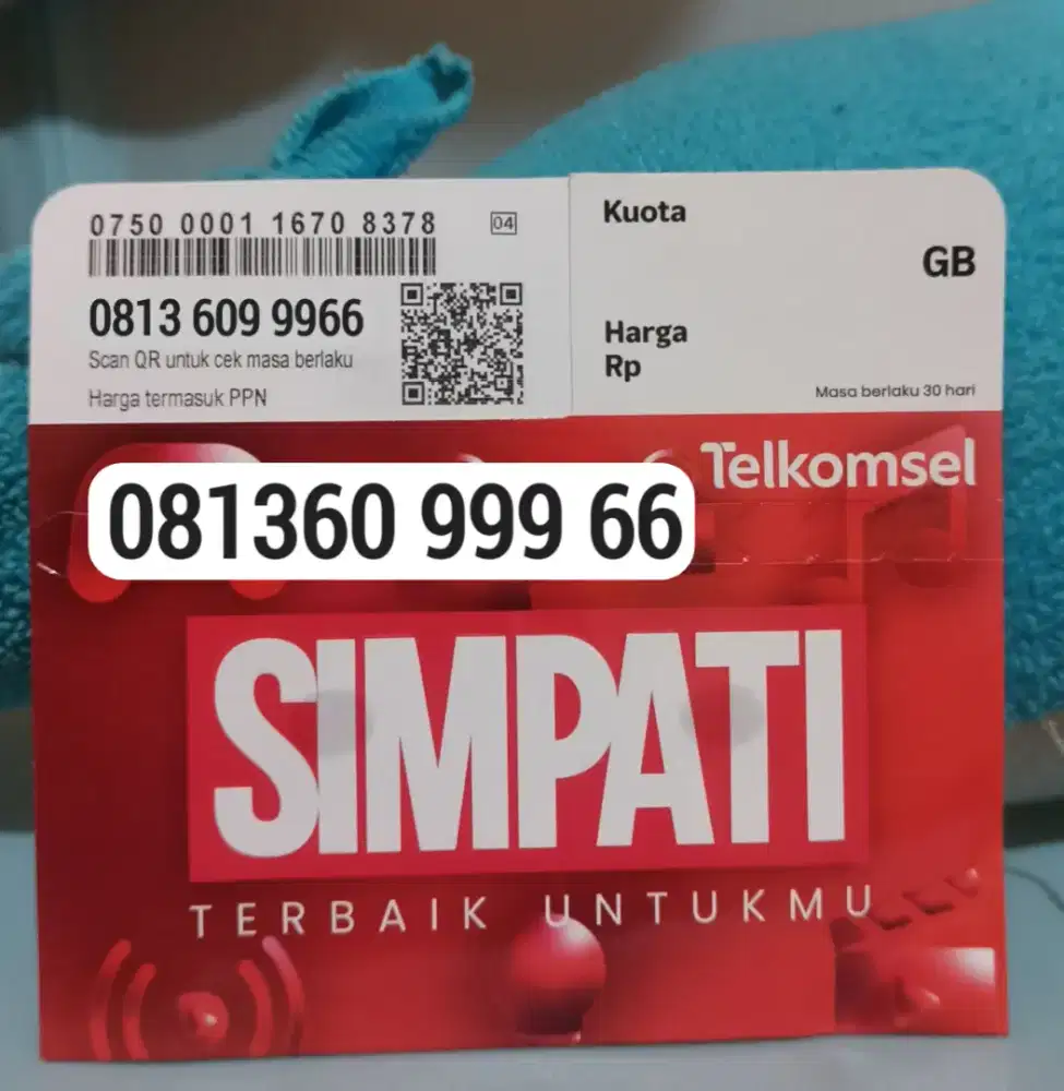 Kartu Perdana Simpati 11 Digit Nomor Cantik edisi lama kode area Aceh