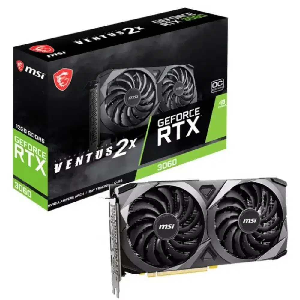 Nvidia Gerorce RTX 3060 MSI Ventus 2x OC 12GB GDDR6