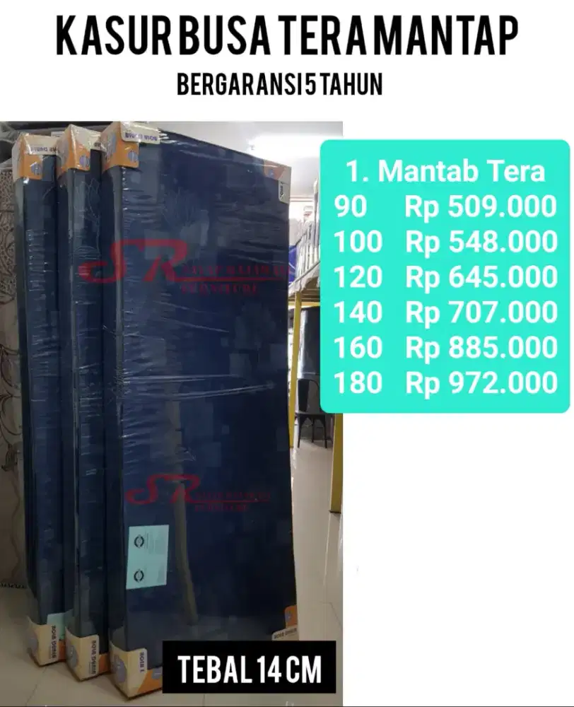Kasur Busa Napolly Mantap Tera Tebal 14cm Garansi 5Tahun Murah Jogja
