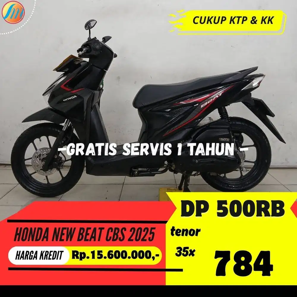 PROMO DP CASHBACK 500RIBU HONDA NEW BEAT CBS 2025 ANSGURAN RINGAN