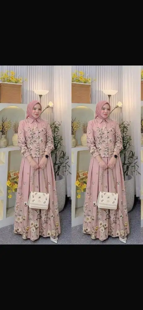 SET ROK DINA BAHAN SILK PREMIUM