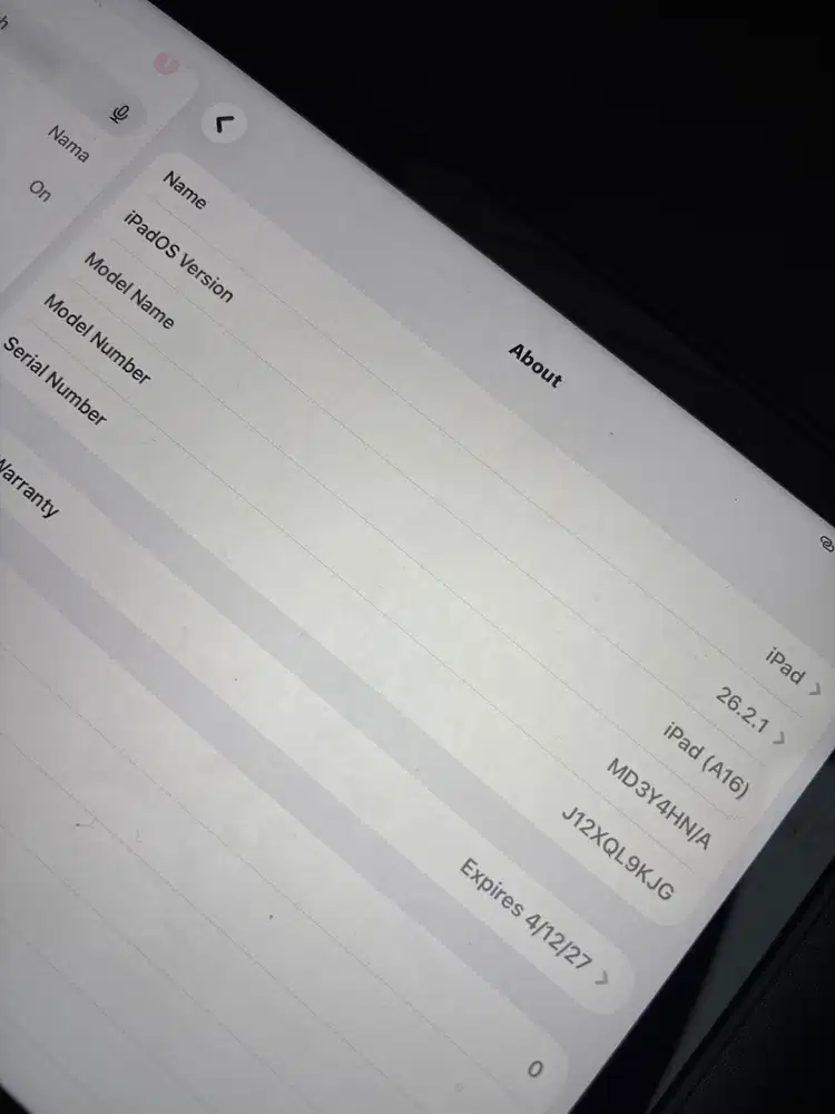 IPAD GEN 11 BARU 1 BULAN EX ERAPHONE Box masih ada