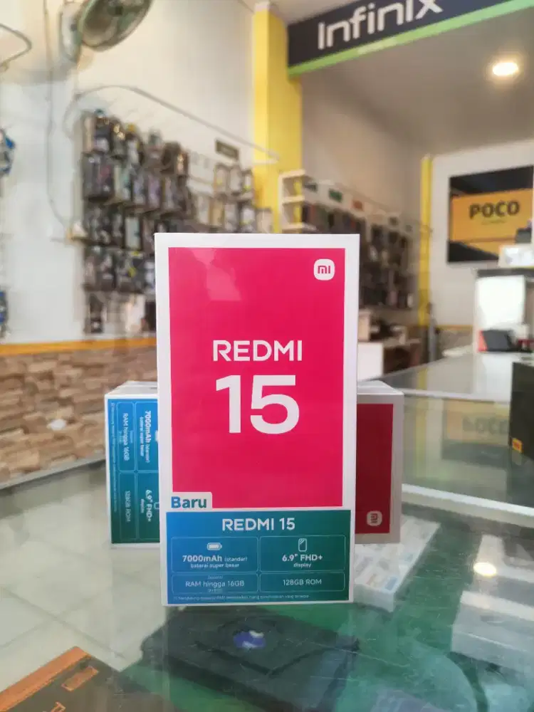 Redmi 15 8/128 promo+bonus cash& credit garansi resmi