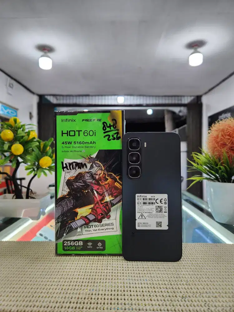 Infinix Hot 60i Ram 8+8Gb/ 256Gb Fullset Mulus Original 100% Like New
