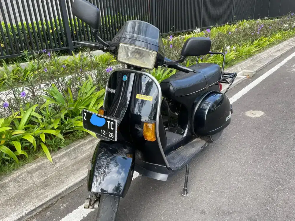 Vespa Excel Tahun 92 Black Lucido Ex Dilan
