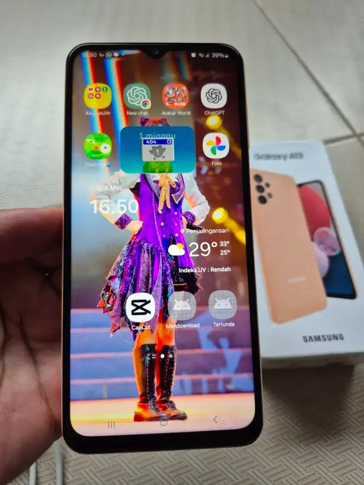 Samsung Galaxy A13 Warna Peach Ram 6 / 128 GB