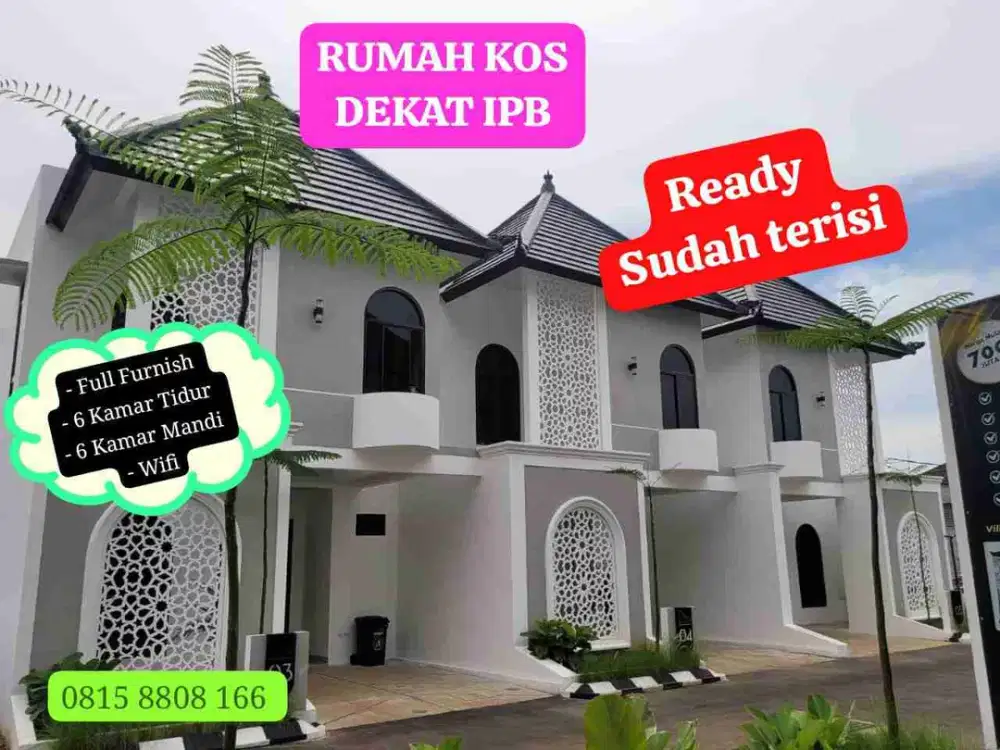 Dijual Kos 2 Lantai 6 Kamar Dekat IPB Bogor Kampus Dramaga
