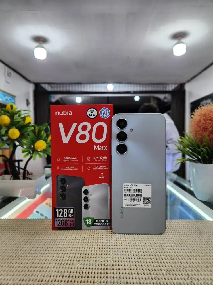 Nubia V80 Max Ram (6+6)12Gb/ 128Gb Pemakaian 1 Minggu Super Like New