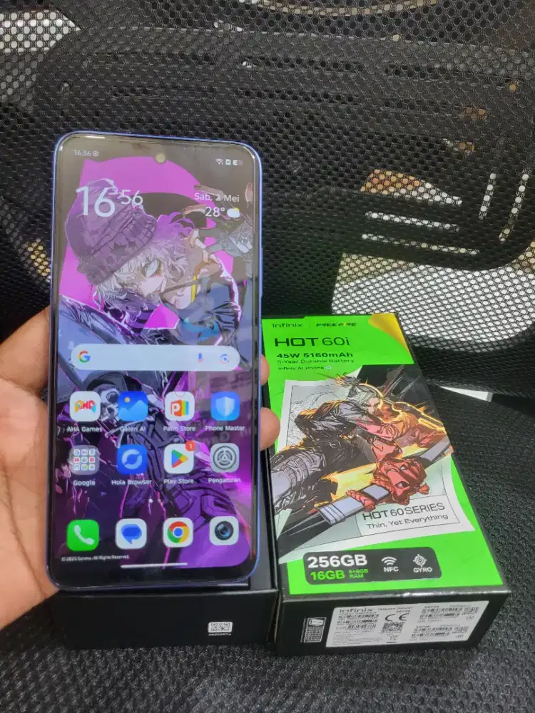Jual cepat like new infinix Hot 60i 256