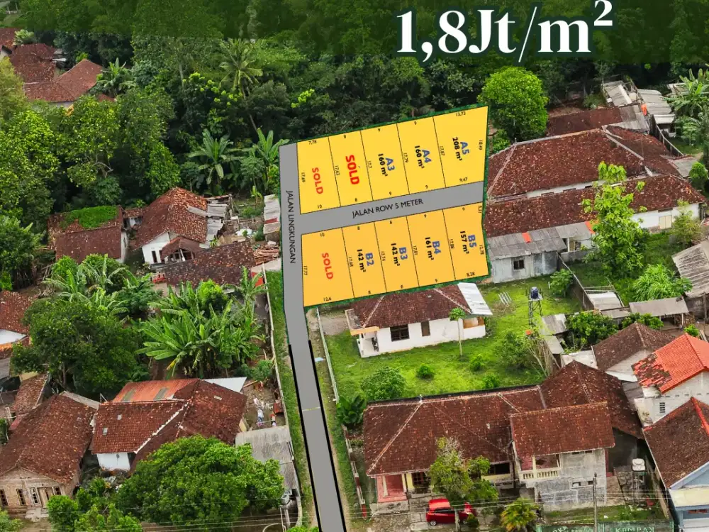 Tanah SHM Sleman 1jutaan 2 Menit Jl Magelang Km 16