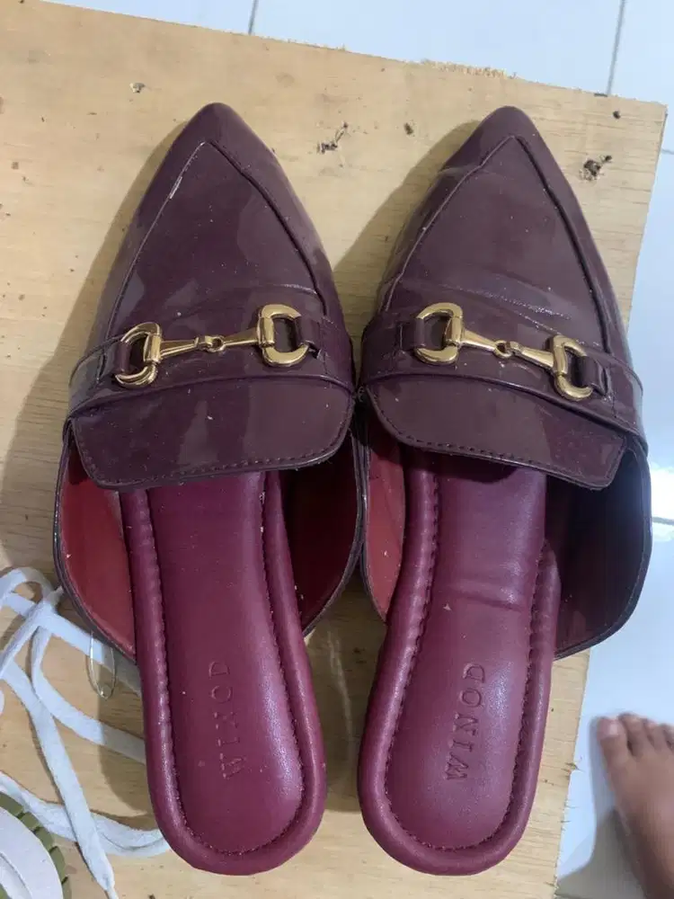 DIJUAL FLATSHOES MAROON