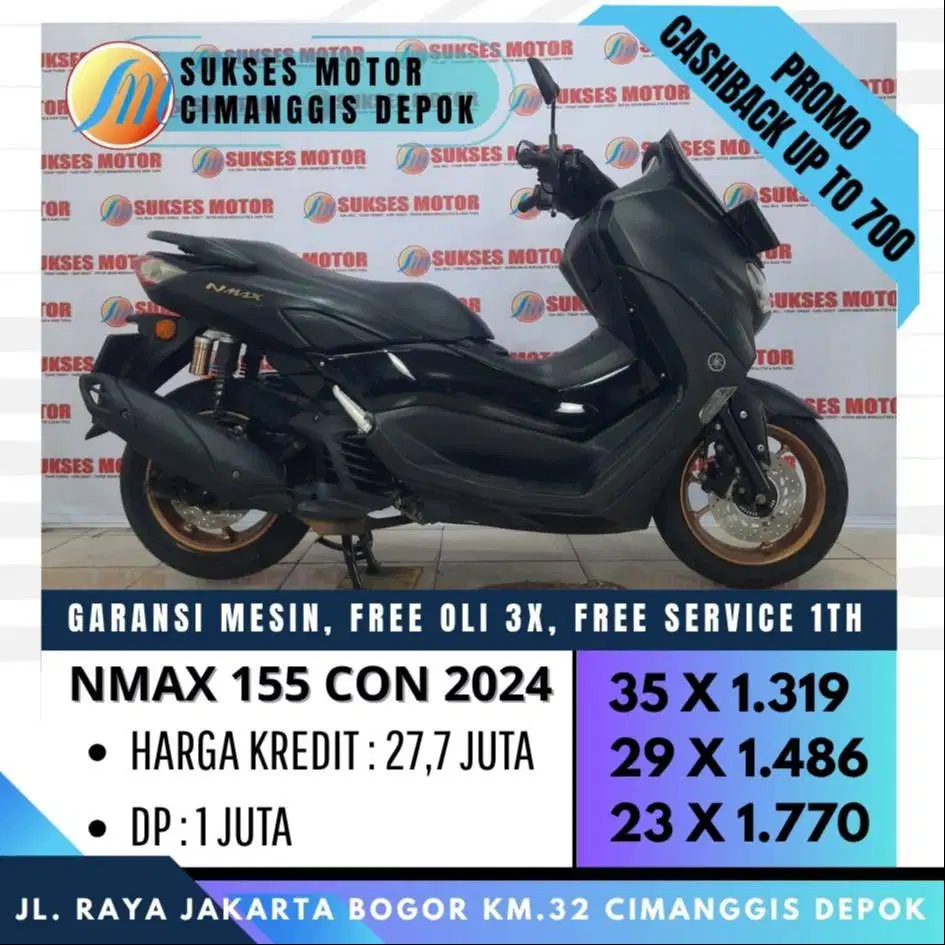 NEW NMAX 155 CON 2024 CASH KREDIT CICILAN RINGAN [SUKSES MOTOR]