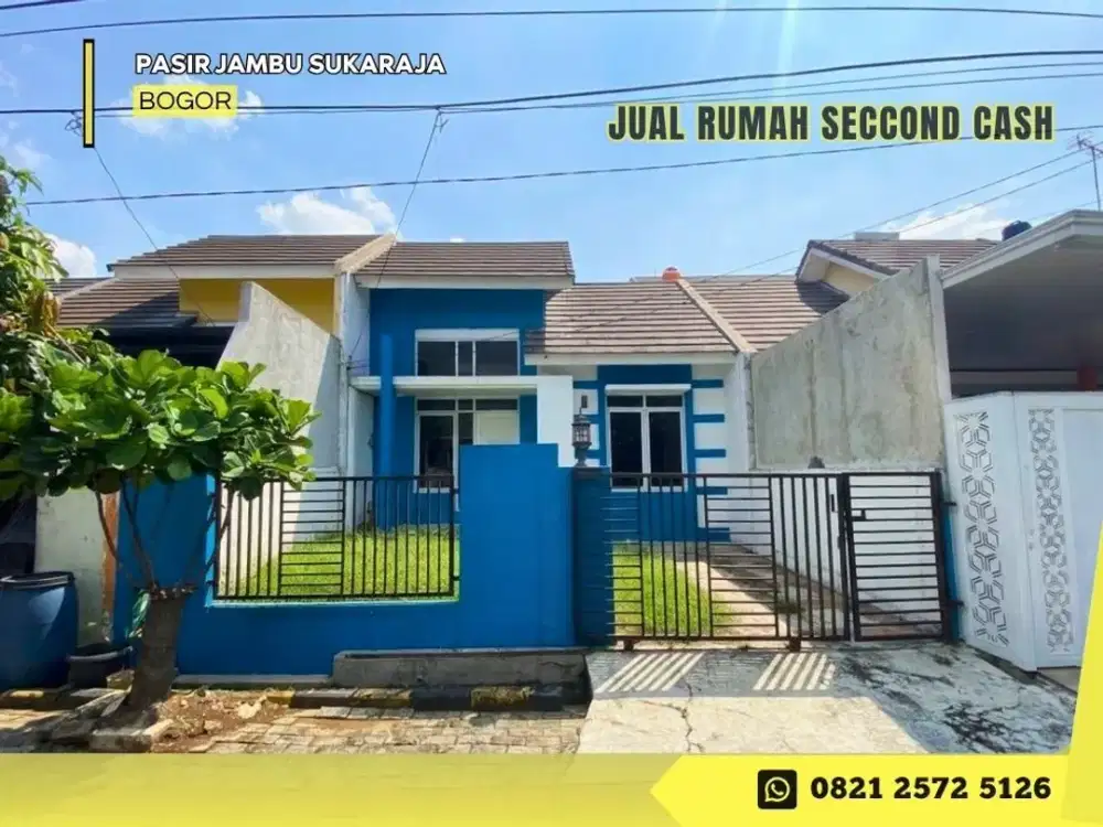 Jual Rumah CASH Strategis dkt Tol MURAH 598JT di Villa Bogor Indah