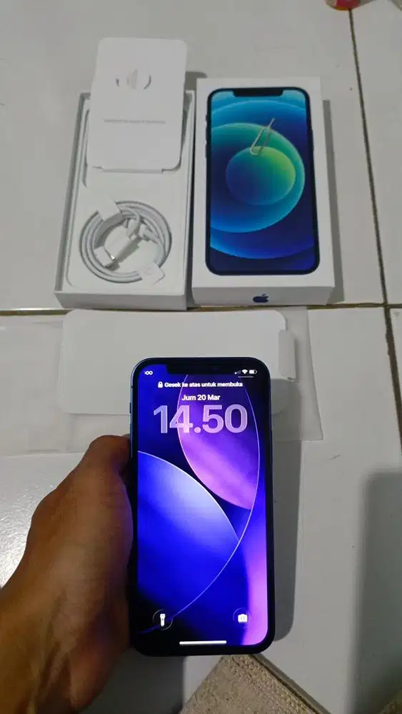 Iphone 12 128 fullset bisa tt/bt