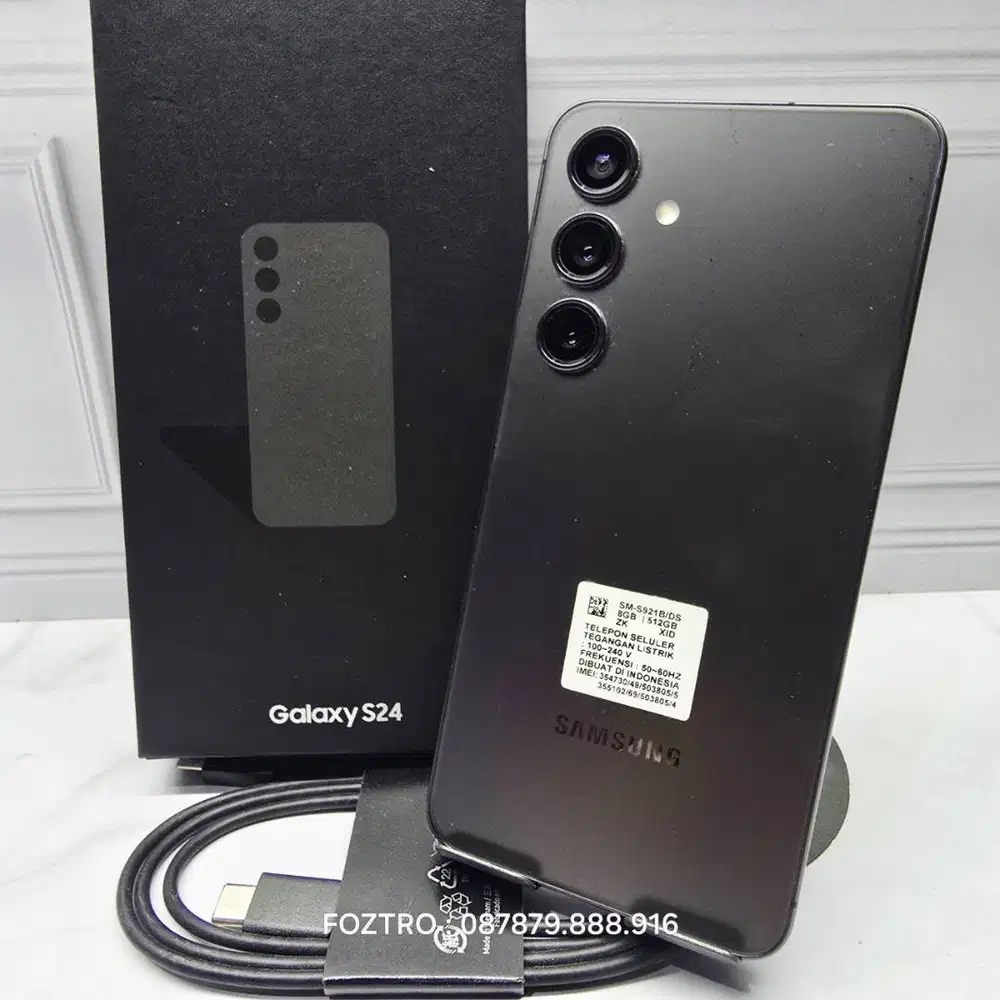 Samsung Galaxy S24 8/256GB Black Fullset Resmi SEIN No Minus