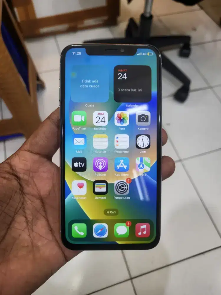 Jual cepat iphone x 64Gb fullset