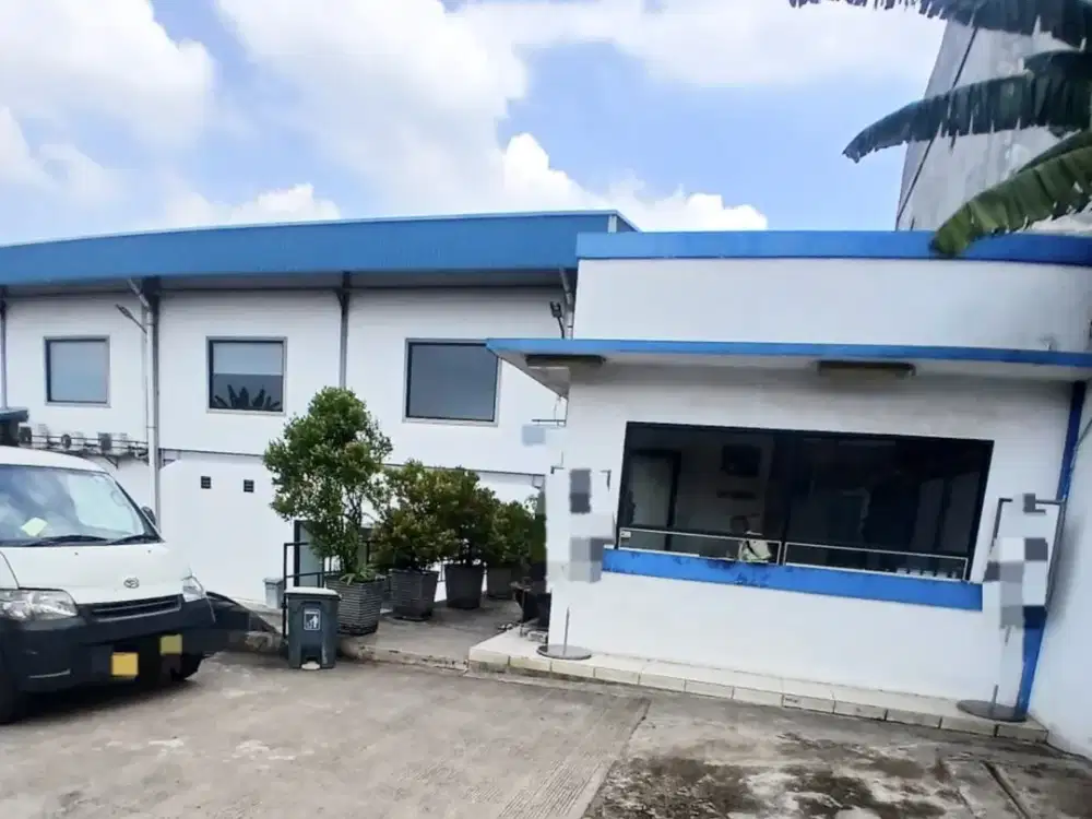 Sewa gudang di jalan raya narogong bekasi luas 3500 m2 lahan 1800 m2