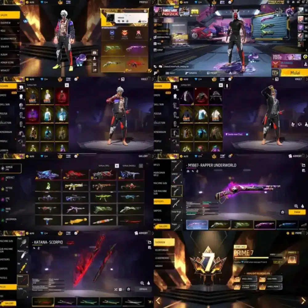 Jual akun ff aman Dan terpercaya100%