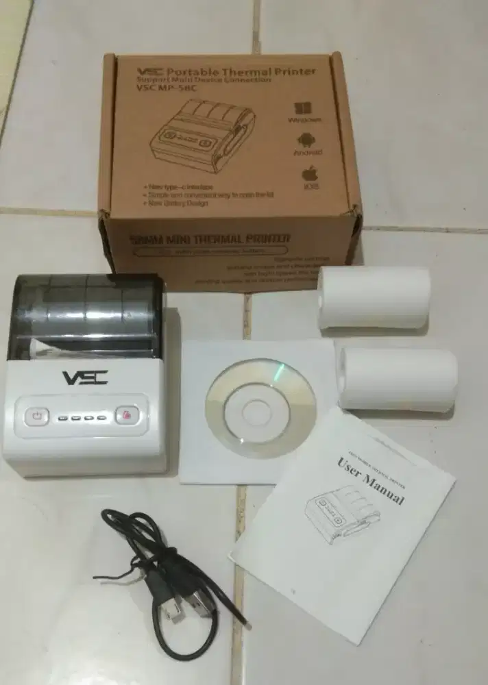 Printer Bluetooth Thermal vsc MP-58C 58mm