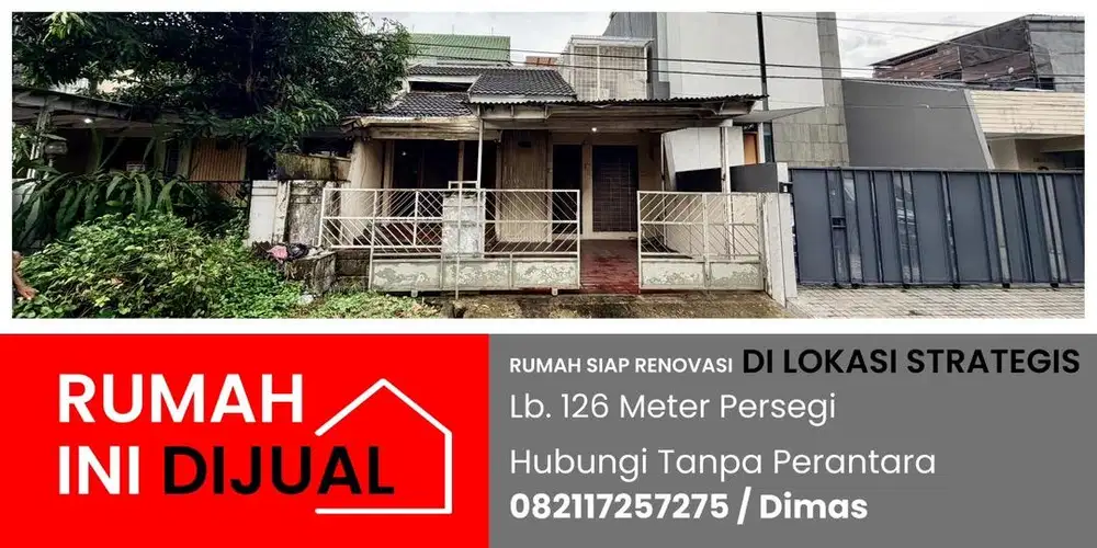 Dijual Rumah Taman Alfa Indah siap Renovasi
